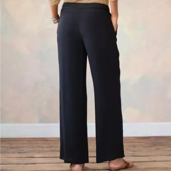 Sundance Barlow Wide Leg Pants Womens 6 Palazzo Boho Pockets High Rise Capsule - Picture 3 of 14